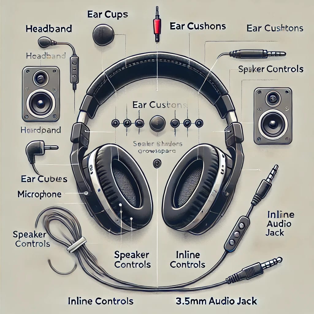 Parts of a Headphone